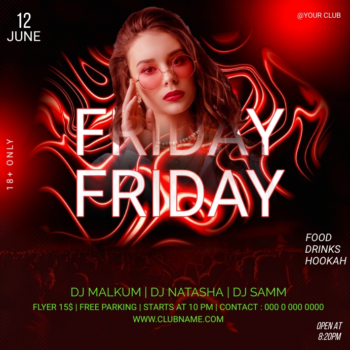 FRIDAY NIGHT VIBES TEMPLATE PosterMyWall