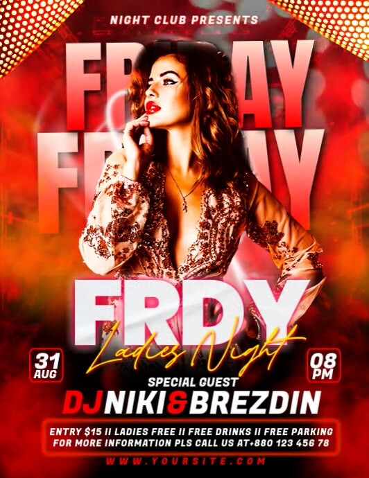 Plantilla de Friday Nightclub Party Flyer | PosterMyWall