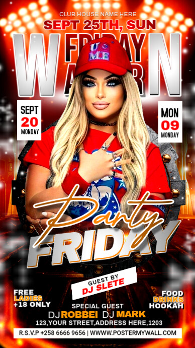 FRIDAY PARTY Instagram Story template