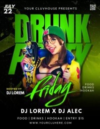 FRIDAY PARTY Flyer (US Letter) template