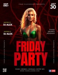FRIDAY PARTY Flyer (US Letter) template