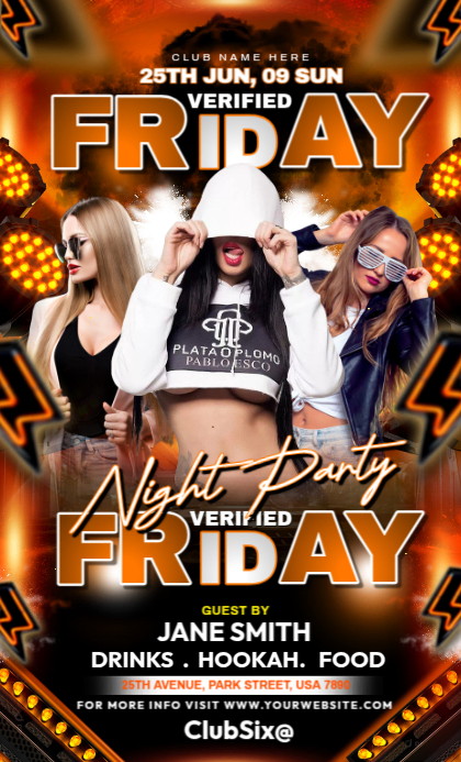 FRIDAY PARTY US Legal template