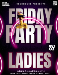 FRIDAY PARTY Flyer (US Letter) template