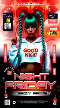 FRIDAY PARTY Instagram Story template