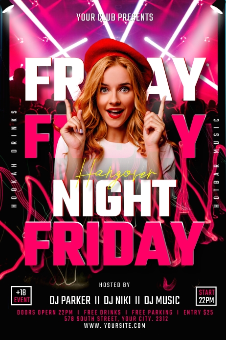 friday party Template | PosterMyWall