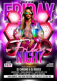 FRIDAY PARTY A1 template