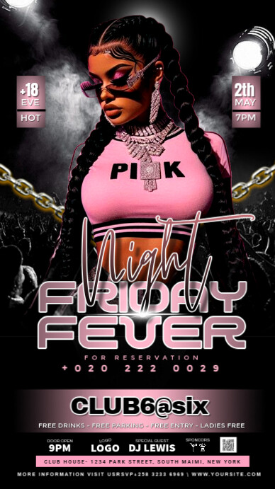 FRIDAY PARTY Instagram 快拍 template