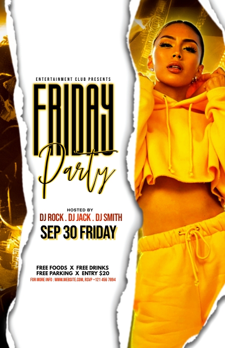 FRIDAY PARTY Tabloid template