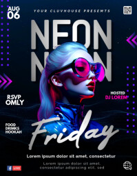 friday party Flyer (US Letter) template
