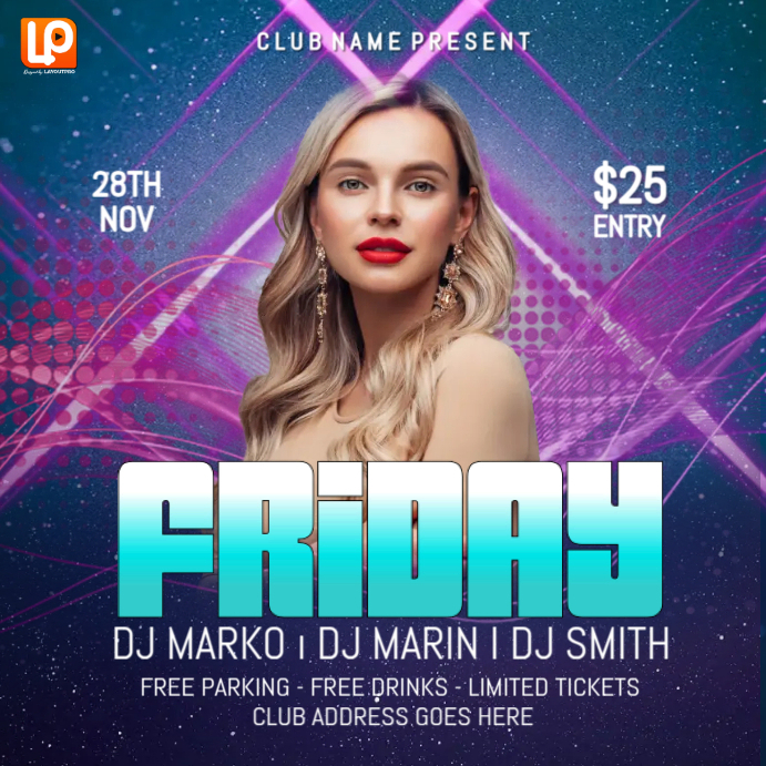 Copy Of Friday Party PosterMyWall copy-of-friday-party-postermywall