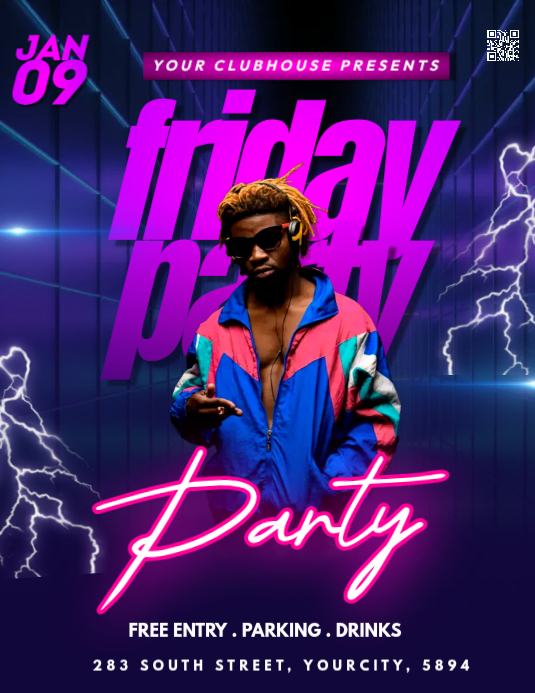 FRIDAY PARTY Template | PosterMyWall