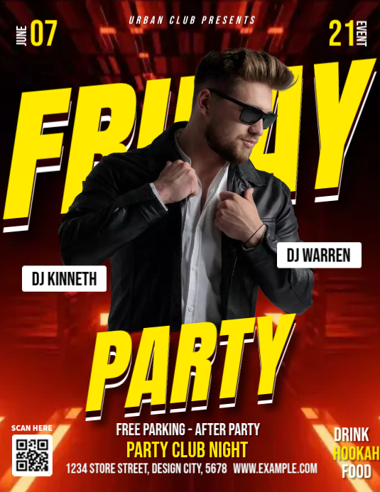 Friday Party Template | PosterMyWall