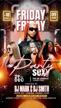 FRIDAY PARTY Instagram Story template