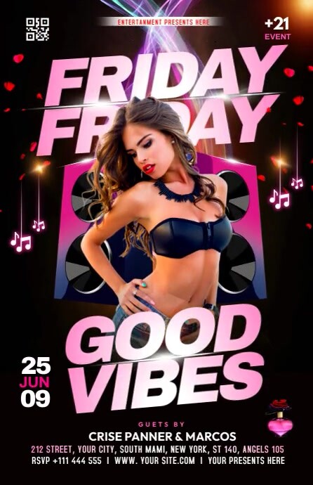 FRIDAY PARTY Tabloid template
