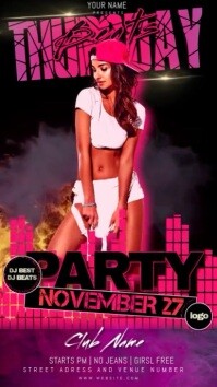 Friday Party Event Ad Template Instagram Story
