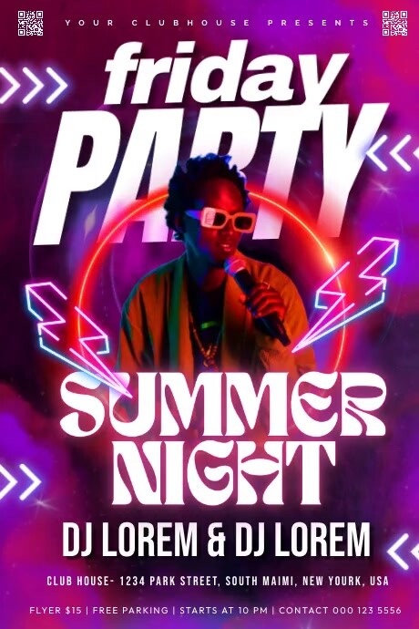 Plantilla de friday party night | PosterMyWall