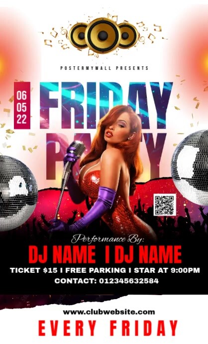 friday party night template VSA Wetlik