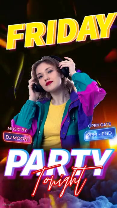 Copy of Friday Party Video (3) PosterMyWall