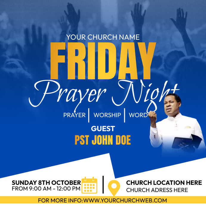 friday prayer night Template | PosterMyWall