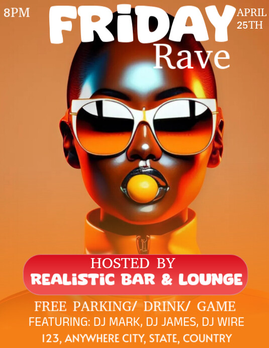 Friday rave Template | PosterMyWall