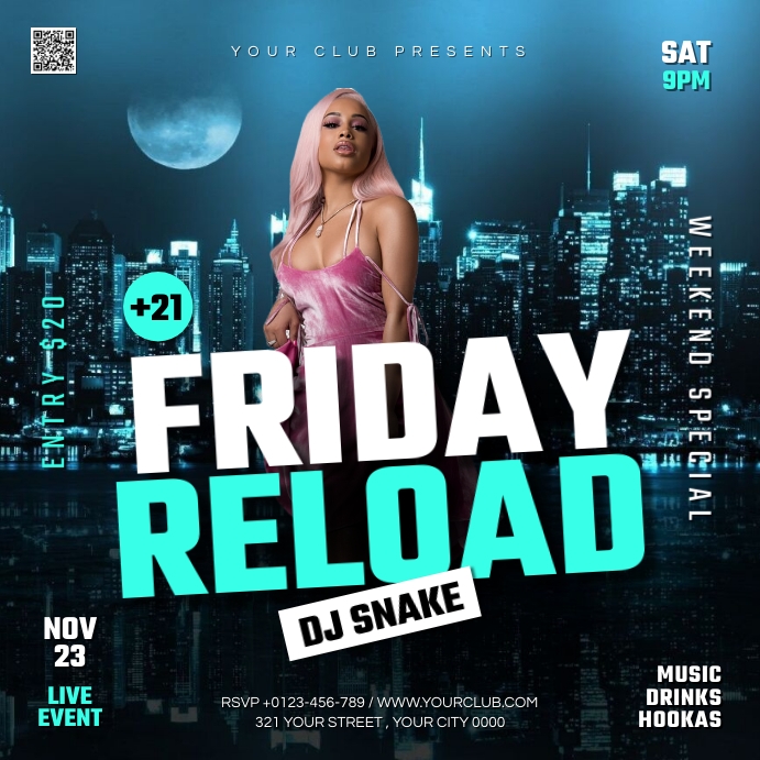 Friday Reloaded Template | PosterMyWall