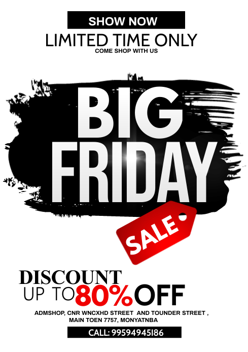 Copy of Friday sale | PosterMyWall