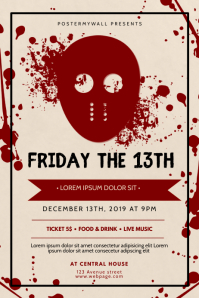 1 090 Friday The 13th Customizable Design Templates Postermywall
