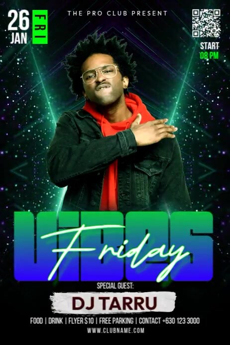 Copy of Friday Vibes | PosterMyWall