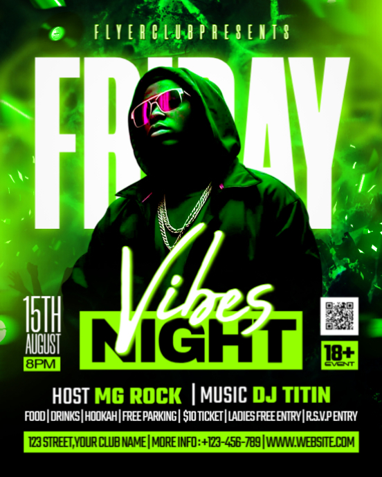 friday vibes party Template | PosterMyWall