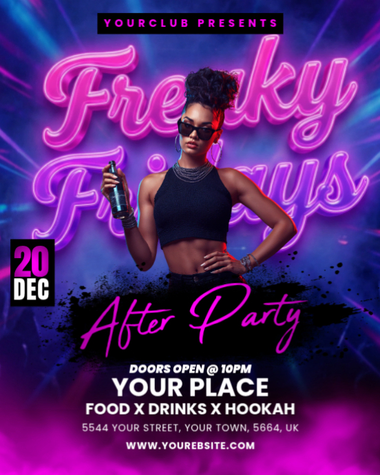 Fridays Party Flyer Template | PosterMyWall