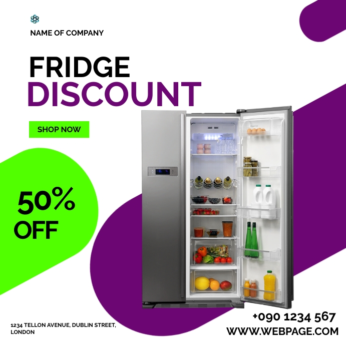 FRIDGE DISCOUNT FLYER Template | PosterMyWall