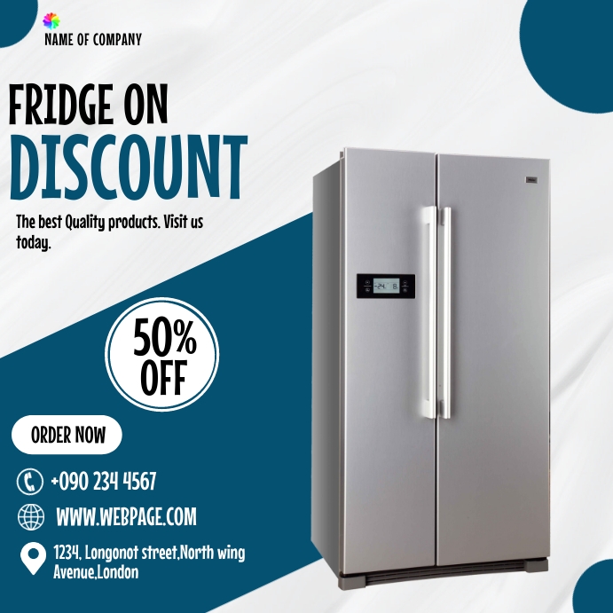 FRIDGE DISCOUNT FLYER Template | PosterMyWall