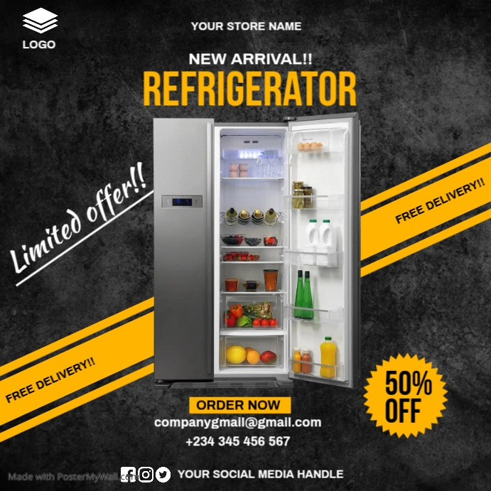 Copy of fridge sale PosterMyWall