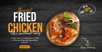Fried Chicken Facebook Event Cover template
