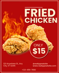 Fried Chicken Only $15 Instagram Portrait template