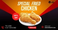 fried chicken sale social media post auf Facebook geteiltes Bild template
