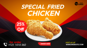 fried chicken sale twitter post Iphosti le-Twitter template