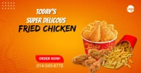 Fried Chicken social media post Facebook Shared Image template