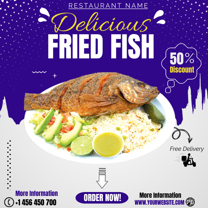 Fish Offer Copy of FRIED FISH OFFER FLYER DESIGN | PosterMyWall