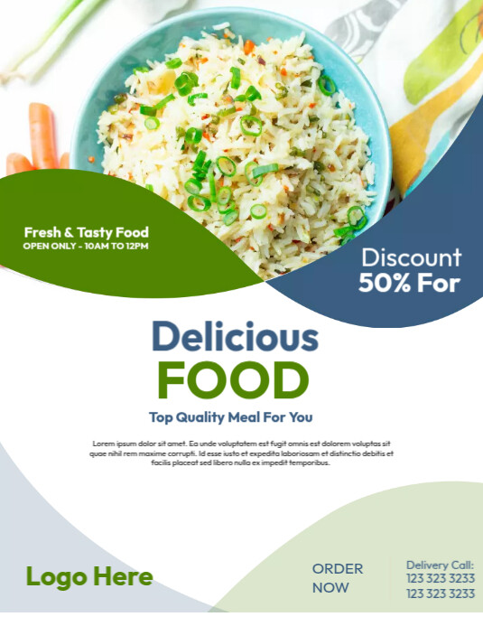 Fried Rice Menu Template | PosterMyWall