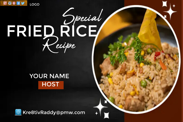 Fried Rice Recipe Template | PosterMyWall