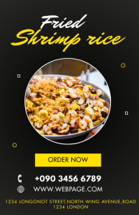 FRIED SHRIMP RICE Tabloid template