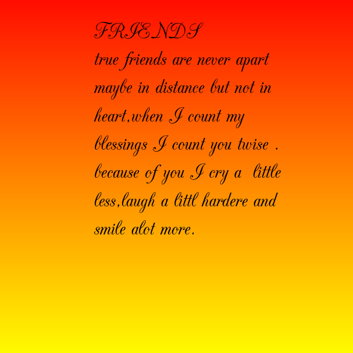 Friend Template | PosterMyWall