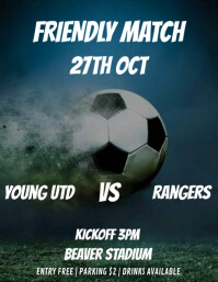 Friendly Competition Rounding Flyer Soccer Flyer Template | PosterMyWall