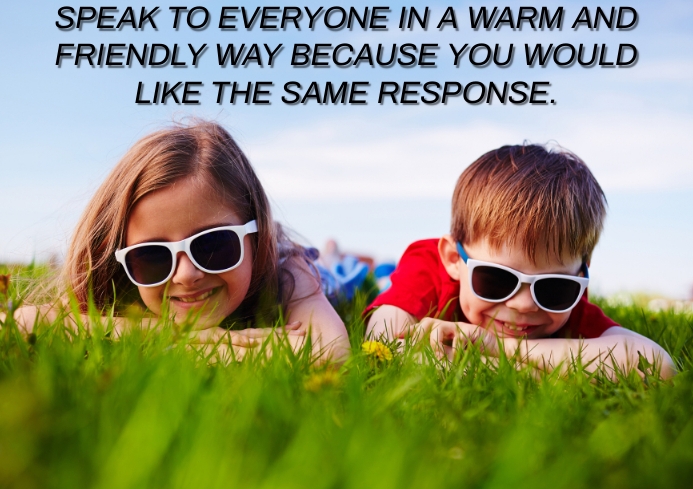Friendliness Statements FRIENDLY RESPONSE QUOTE TEMPLATE | PosterMyWall