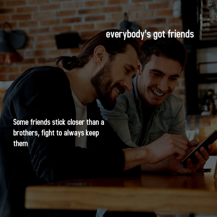 Friends, post Template | PosterMyWall