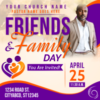 Friends and Family Day Instagram Post template