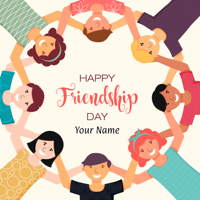 Friends Day wish Instagram Post template