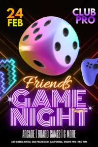 Friends Game Night Iphosta template