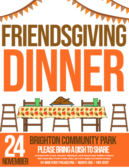 friendsgiving Template PosterMyWall